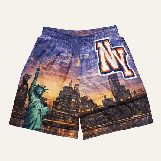 New York "The Mecca" Mesh Shorts| HoopSociety Athletics